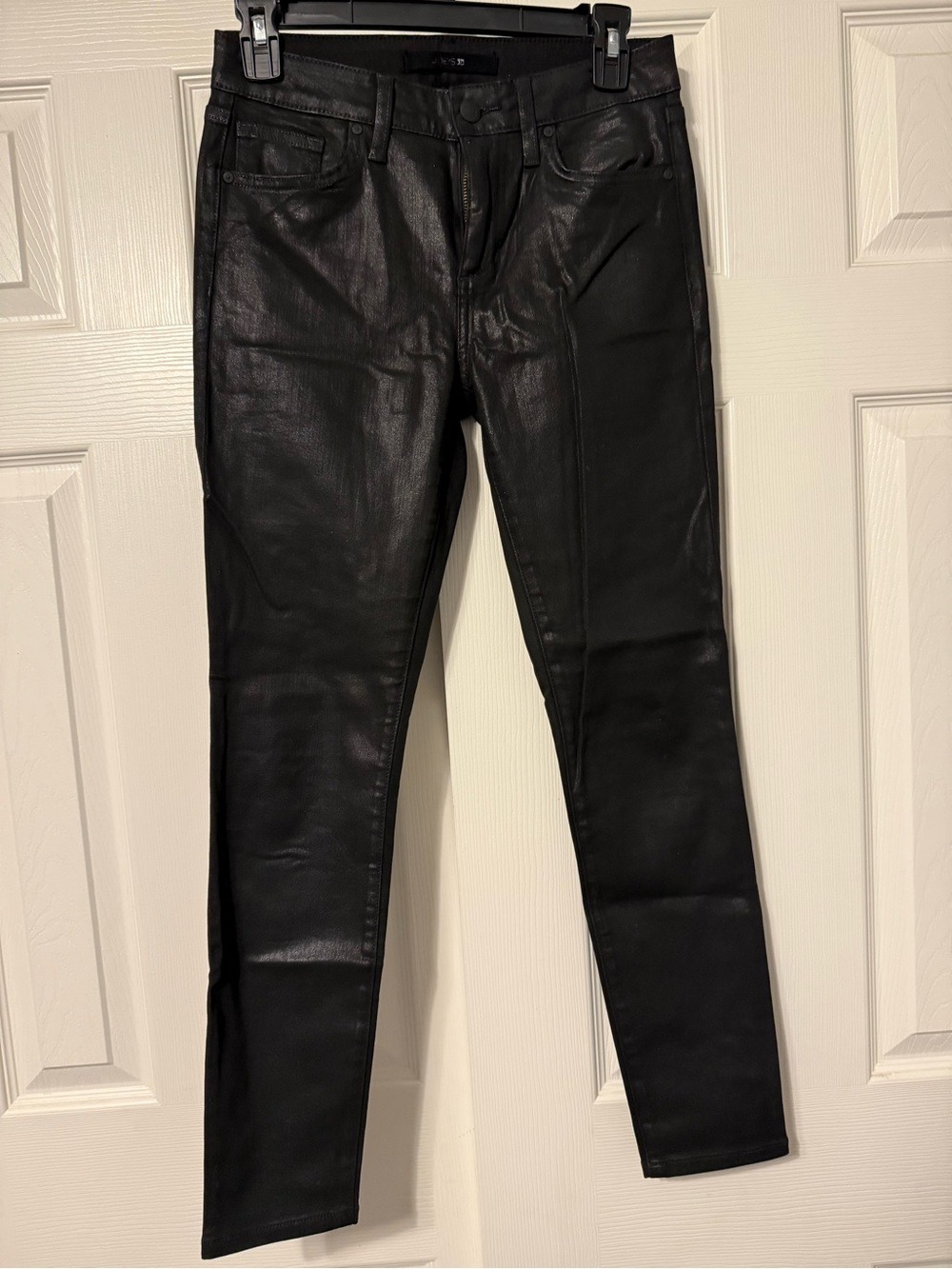 Joe's Jeans Black Coated Skinny Jeans - Women's